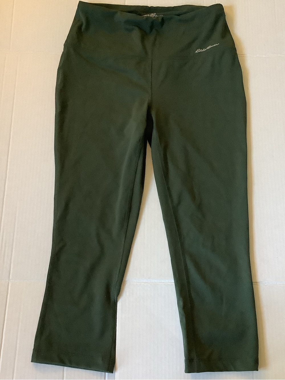Eddie Bauer Astir 3/4 Length Compression Leggings S Green